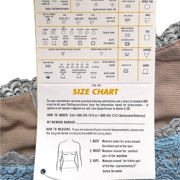 Kathleen Kirkwood Blue & Nude Lace Tank Top NWT Size 3X - Picture 6 of 7